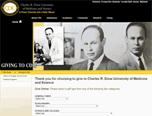 Tablet Screenshot of donate.cdrewu.edu