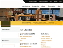 Tablet Screenshot of library.cdrewu.edu